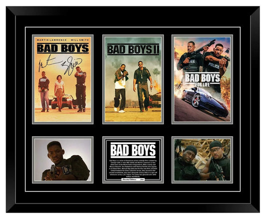 BAD BOYS TRILOGY WILL SMITH Signed Limited Edition Photo Memorabilia Wooden Frame - My Store