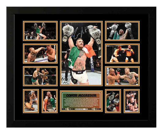 CONOR MCGREGOR UFC CHAMPION UFC Limited Edition Photo Memorabilia Wooden Frame - My Store