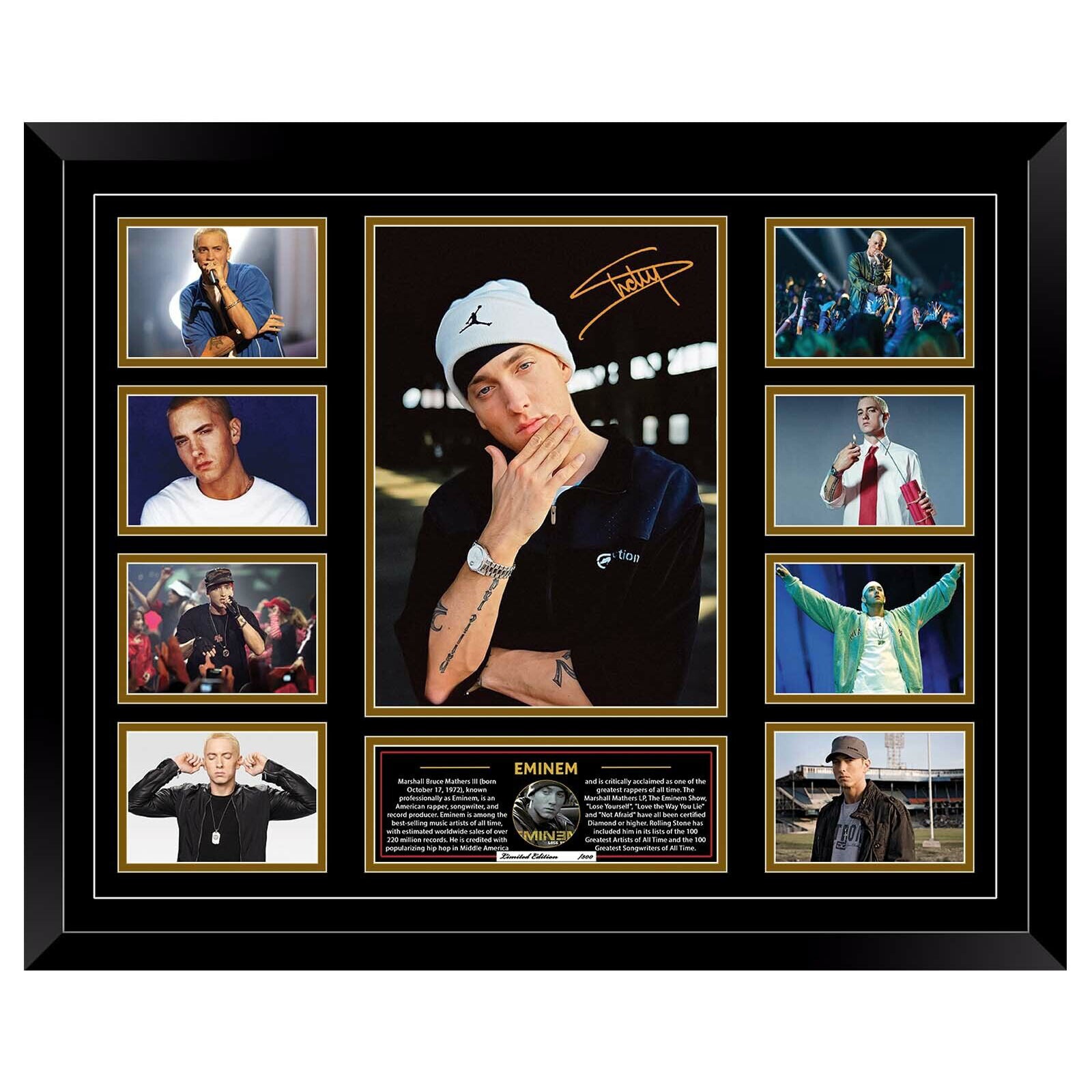 EMINEM SLIM SHADY Signed Limited Photo Memorabilia Frame - Homeware Discounts