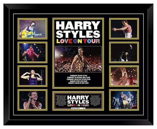 HARRY STYLES LOVE ON TOUR 2023 AUSTRALIA Signed Limited Edition Photo Memorabilia Wooden Frame - My Store