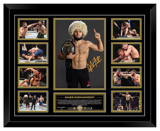KHABIB NURMAGOMEDOV 29-0 UFC Limited Edition Photo Memorabilia Wooden Frame - My Store