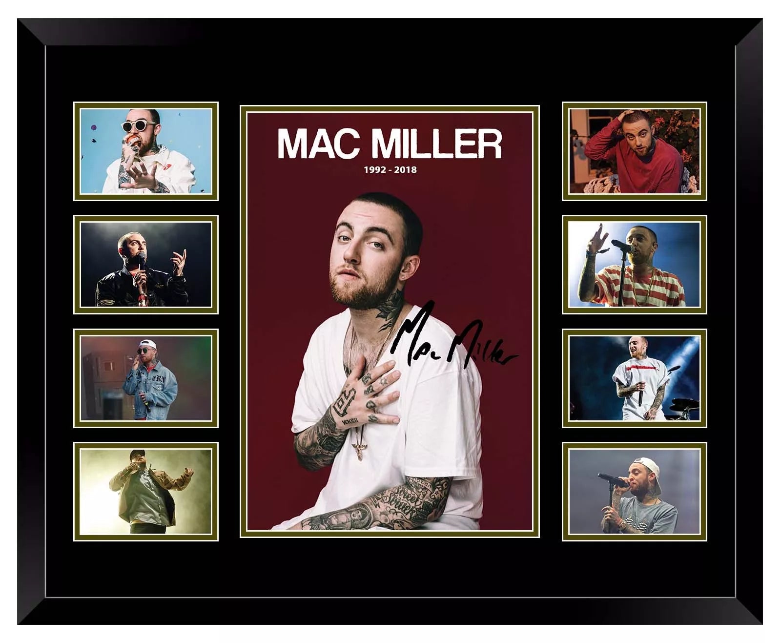 MAC MILLER TRIBUTE Signed Limited Edition Photo Memorabilia Wooden Frame - My Store