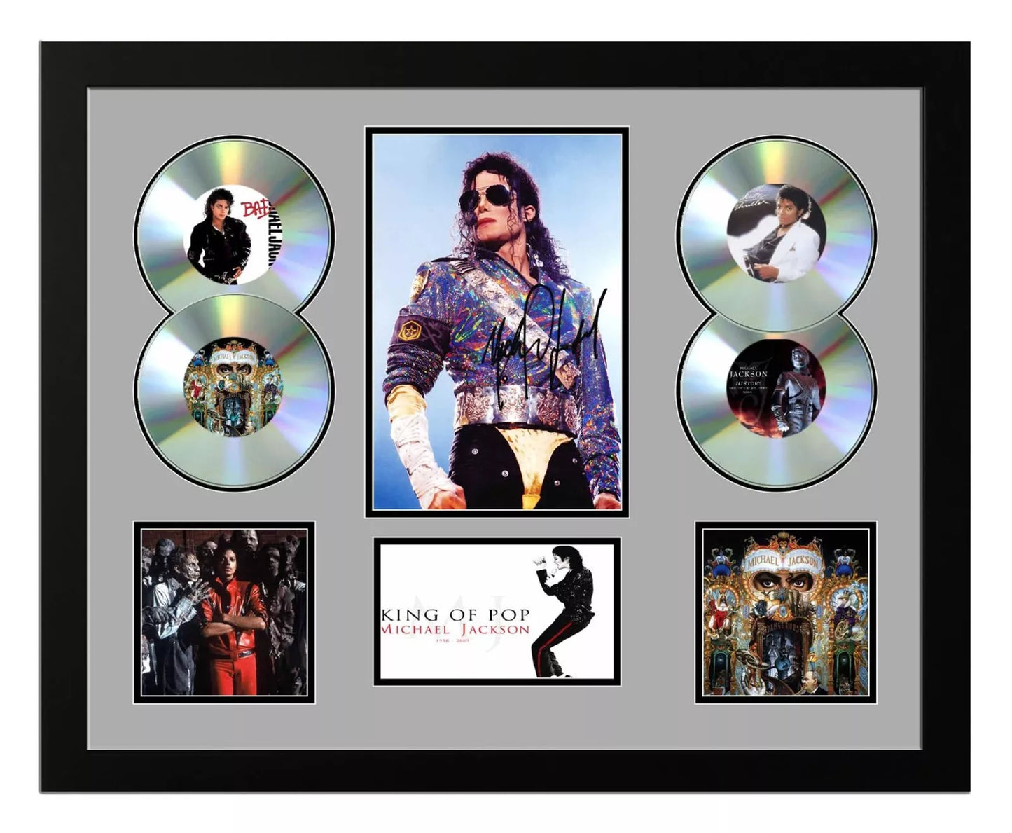 MICHAEL JACKSON Signed Limited Edition Photo Memorabilia Wooden Frame - My Store