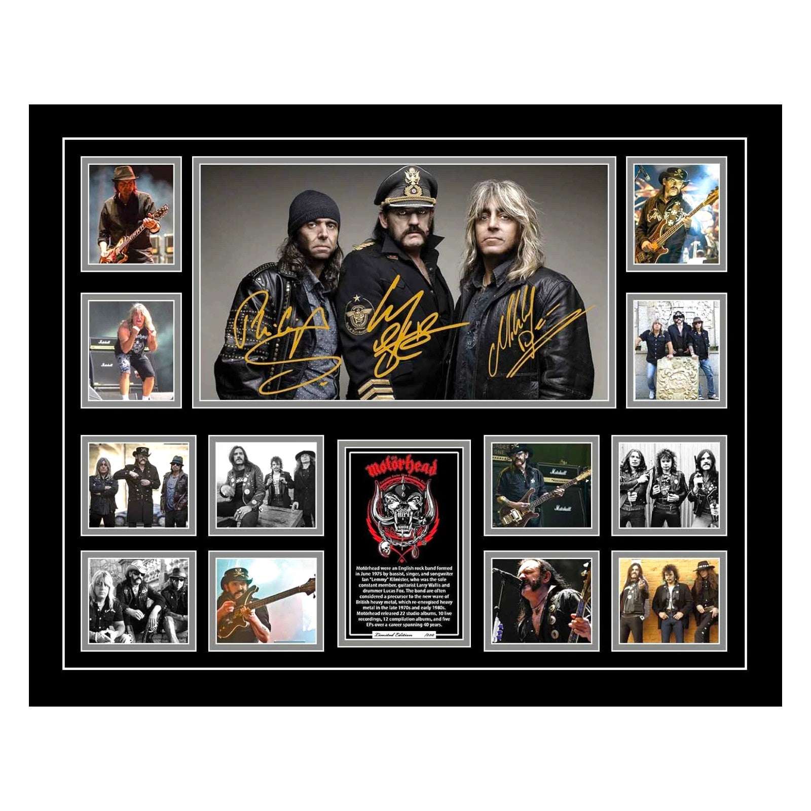 Motorhead Lemmy Bad Magic Sacrifice Limited Photo Memorabilia Frame - My Store