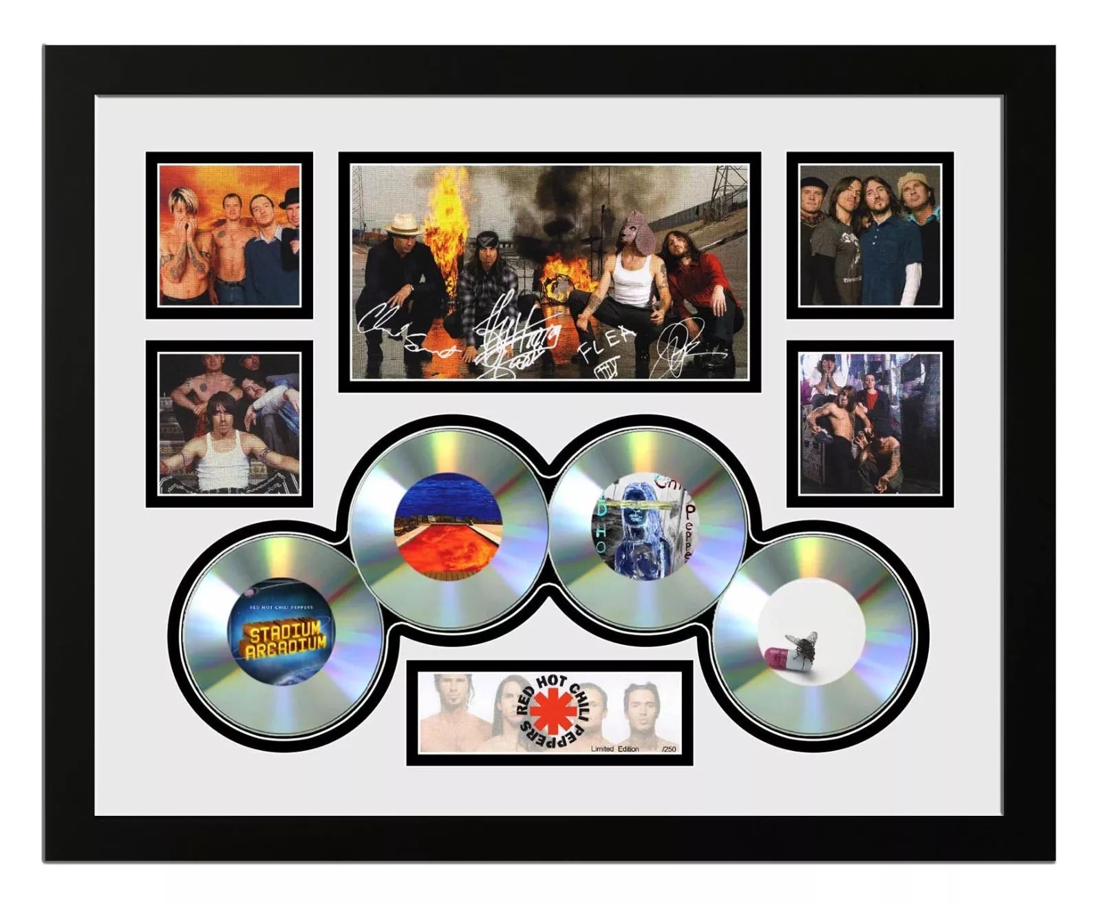 RED HOT CHILLI PEPPERS Signed Limited Edition Photo Memorabilia Wooden Frame - My Store