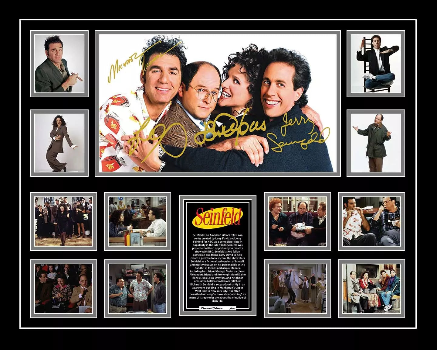 SEINFELD Signed Limited Edition Photo Memorabilia Wooden Frame - My Store