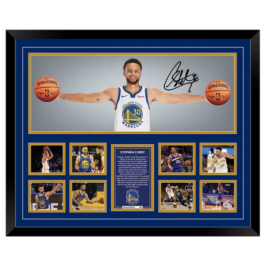 STEPHEN CURRY WINGS GOLDEN STATE WARRIORS Limited Edition Photo Memorabilia Wooden Frame - Homeware Discounts