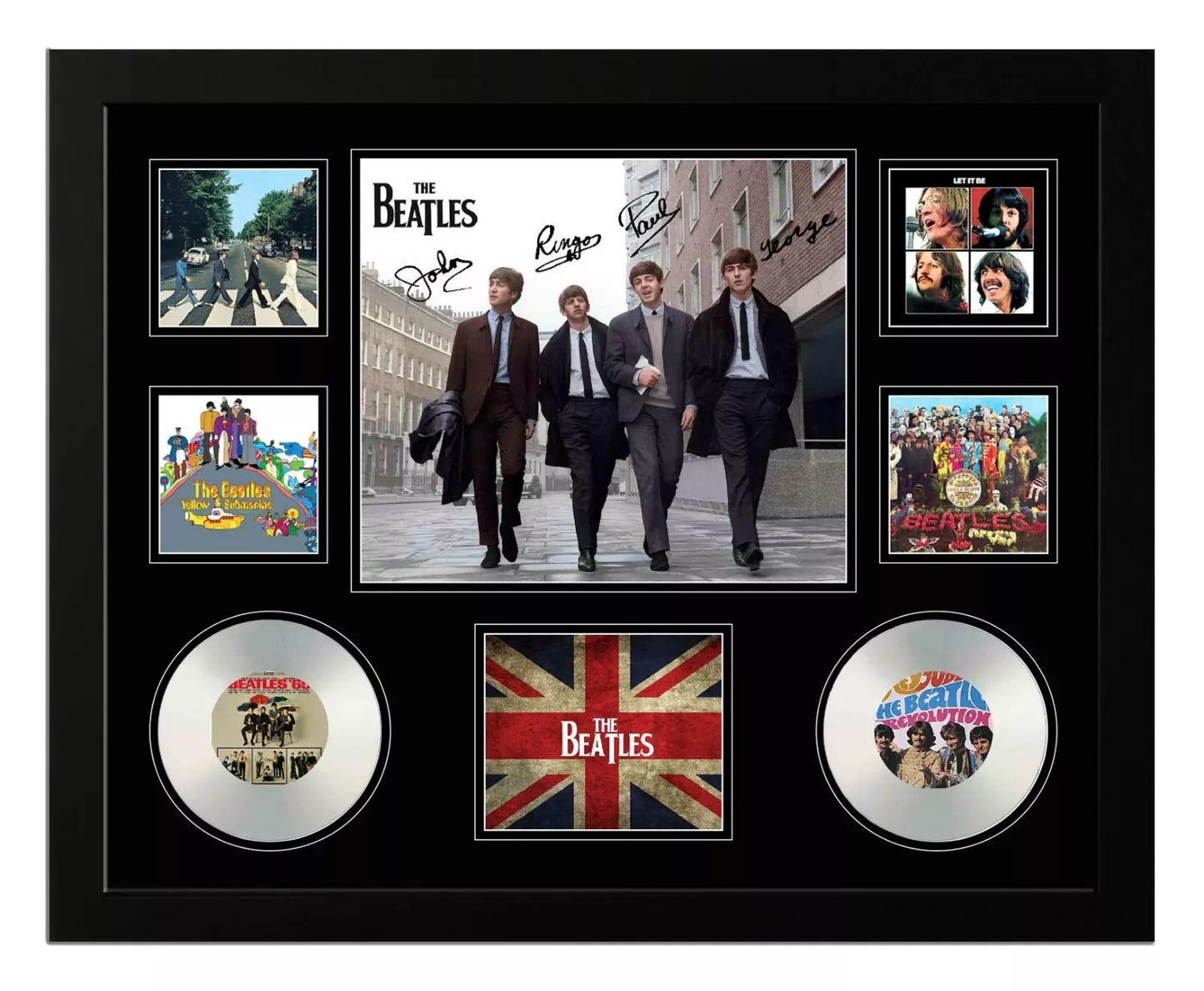 THE BEATLES Signed Limited Edition Photo Memorabilia Wooden Frame - My Store