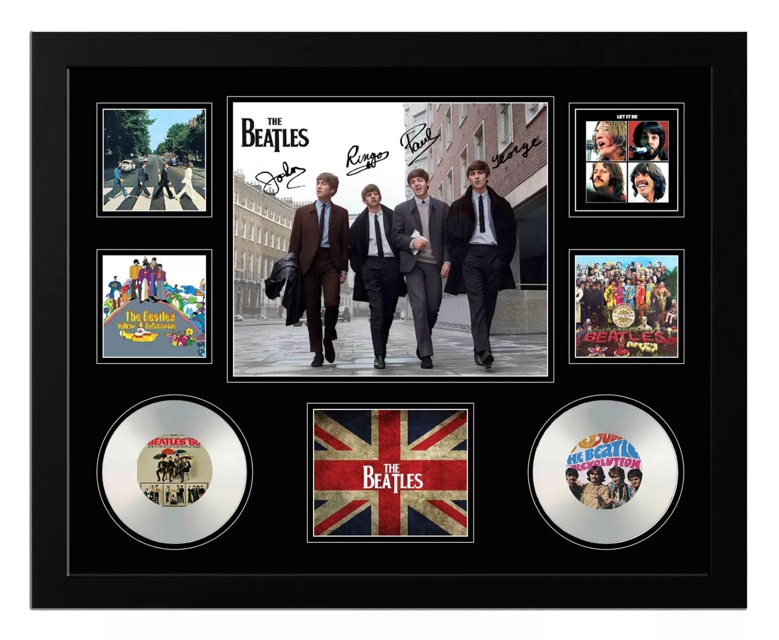 THE BEATLES Signed Limited Edition Photo Memorabilia Wooden Frame - My Store