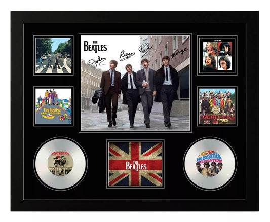 THE BEATLES Signed Limited Edition Photo Memorabilia Wooden Frame - My Store