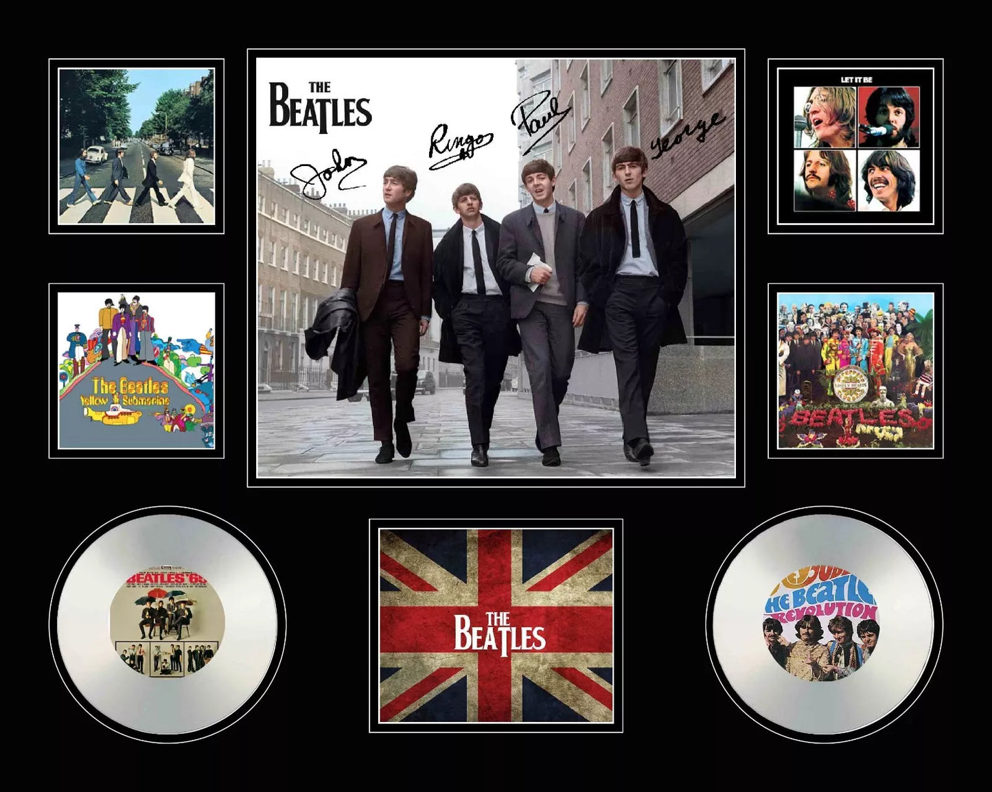 THE BEATLES Signed Limited Edition Photo Memorabilia Wooden Frame - My Store