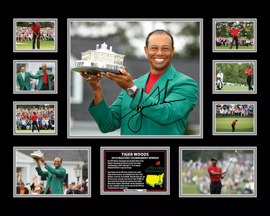 TIGER WOODS 2019 US MASTERS WINNER Limited Edition Photo Memorabilia Wooden Frame - My Store