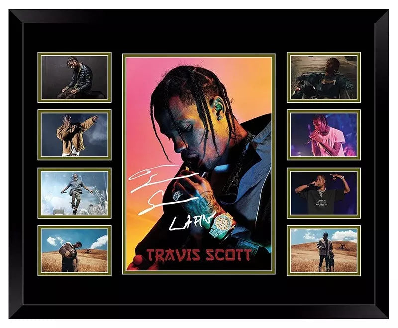 TRAVIS SCOTT 2018 ASTROWORLD Signed Limited Edition Photo Memorabilia Wooden Frame - My Store