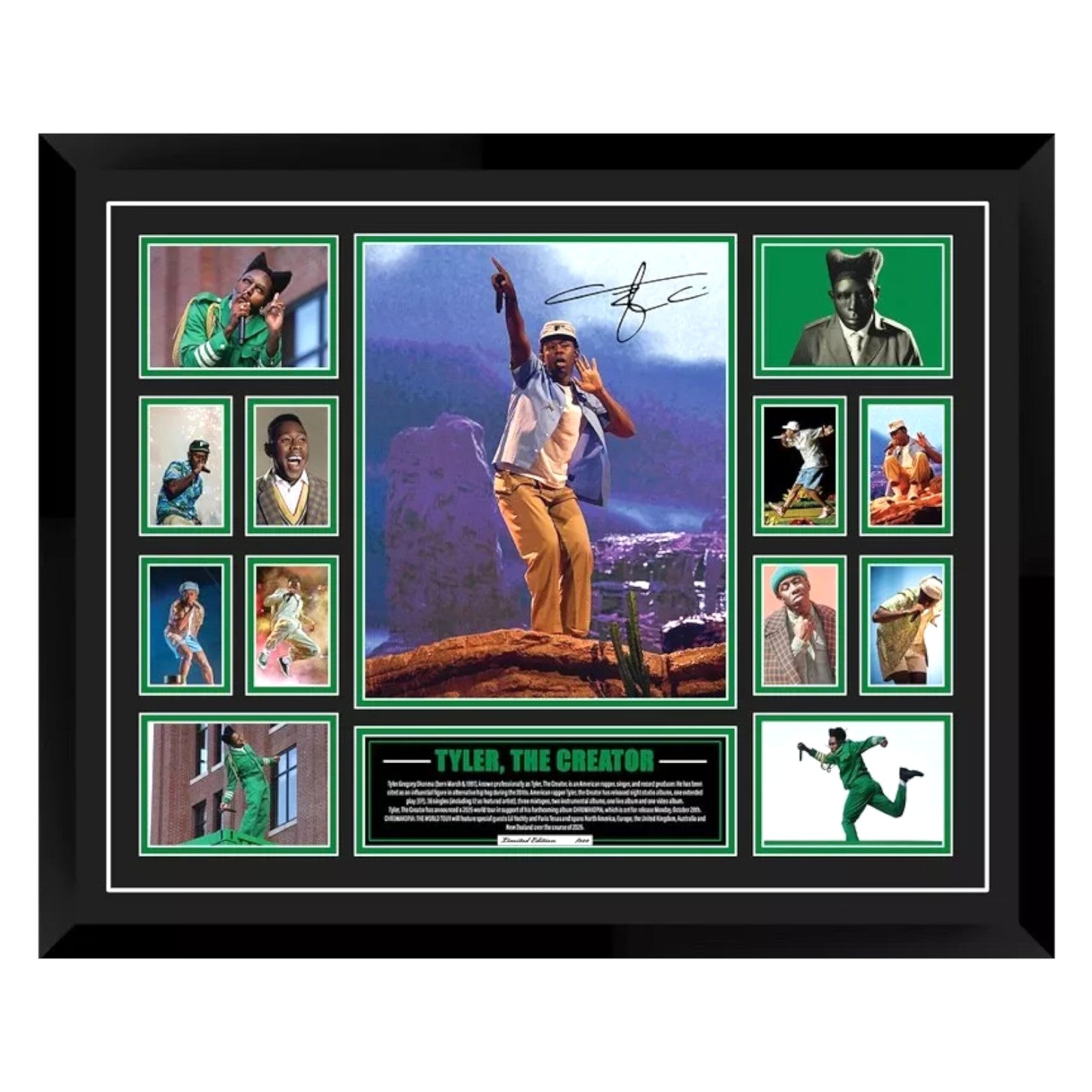 Threeplusone Tyler Frame Tyler The Creator Chromakopia Tour Signed Limited Photo Memorabilia ...