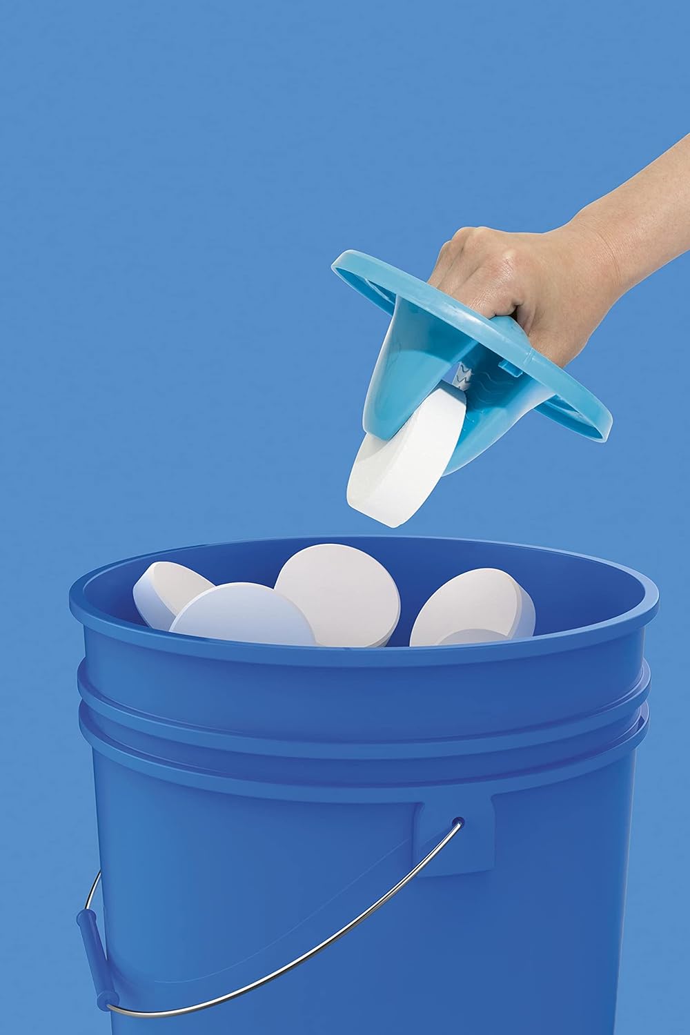 Bestway Flowclear Floating Pool Chemical Dispenser with ChemGuard Glove - My Store