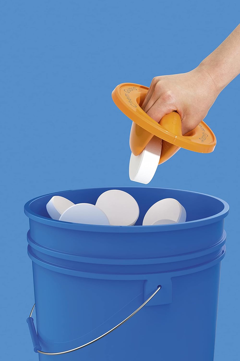 Bestway Flowclear Floating Pool Chemical Dispenser with ChemGuard Glove - My Store