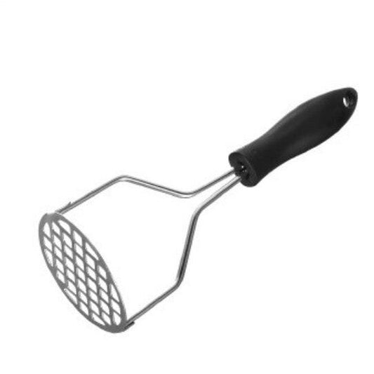 Stainless Steel Potato Masher Broad Mashing Fruit Vegetable Press Crusher 24cm - Homeware Discounts