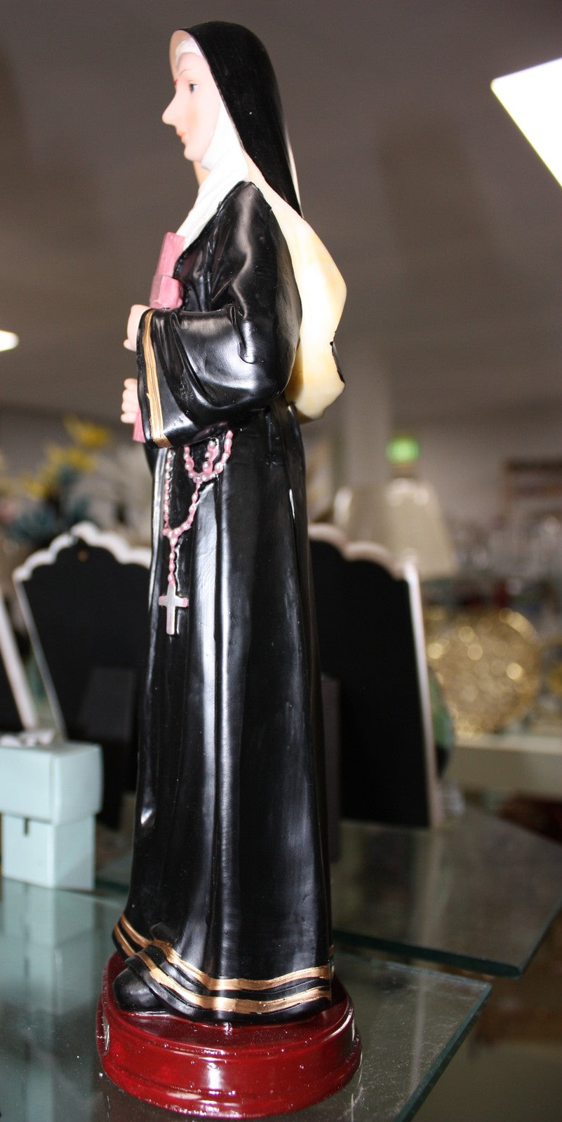 Religious suggestions Resin Statue of Saint Rita Cascia 12" Nativity Figure Christmas Decoration 30.5cm - My Store