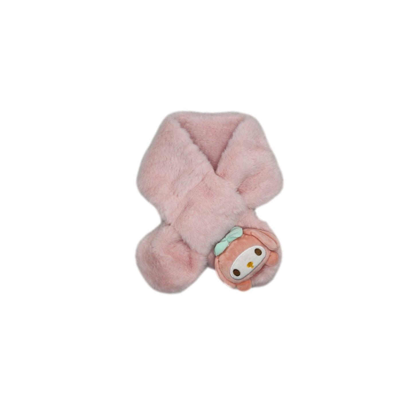 Hello Kitty Kids Scarfs - Kuromi Cinnamoroll My Melody Fluffy Furry Soft Plush Winter - My Store