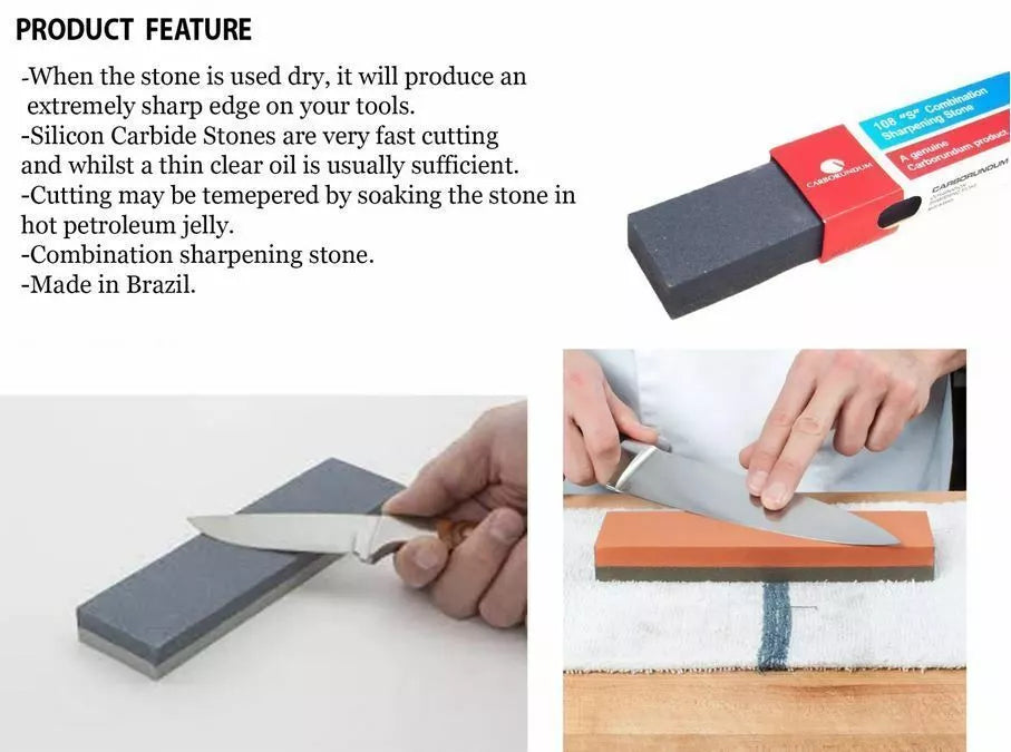Carborundum Sharpening Stone Knife Tool Sharpener Silicon Carbide Whetstone - My Store
