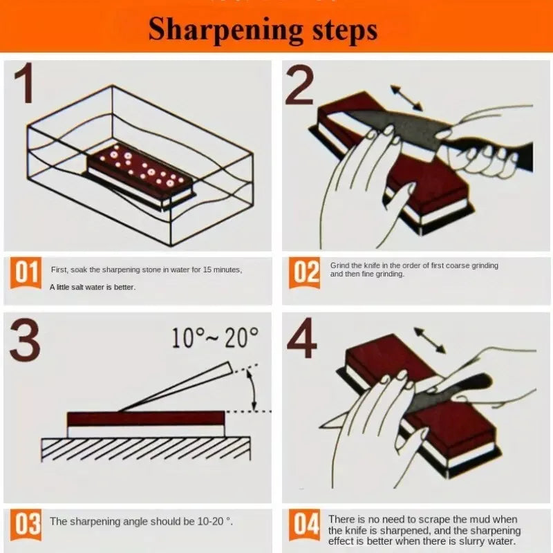 Carborundum Sharpening Stone Knife Tool Sharpener Silicon Carbide Whetstone - My Store