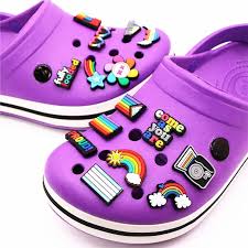 300PC Mixed Assorted Random Cartoon Cute PVC Shoe Charms Decor For Croc Clogs - My Store