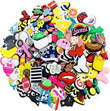 50PC Mixed Assorted Random Cartoon Cute PVC Shoe Charms Decor For Croc Clogs - My Store