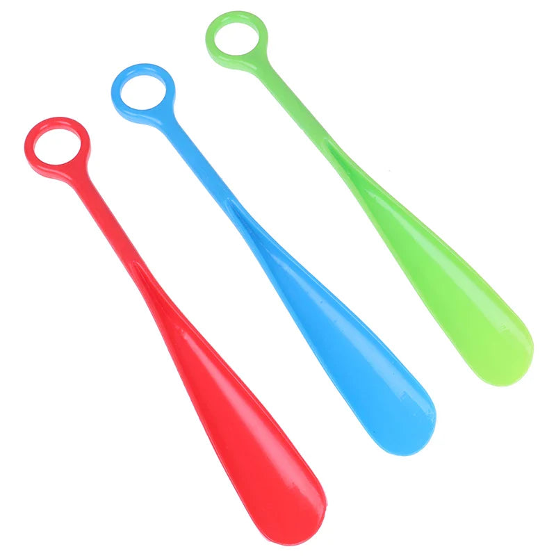 Blue Shoehorns 30cm Long Handle Shoe Horn Shoes Lifter Sturdy Blue - Homeware Discounts