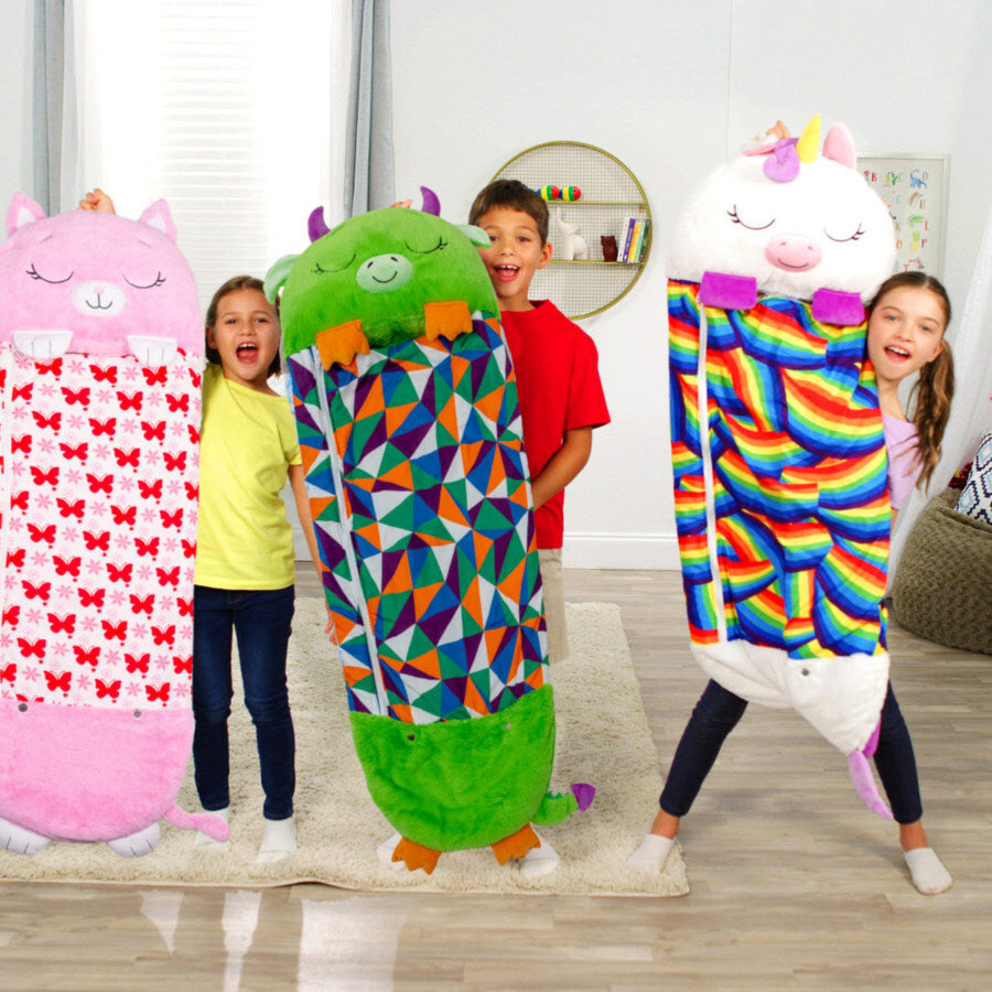 Sleeping Bag Happy Napper Kids Children Blanket Winter Fluffy Warm Pillow & Sleepy Sack Plush - My Store