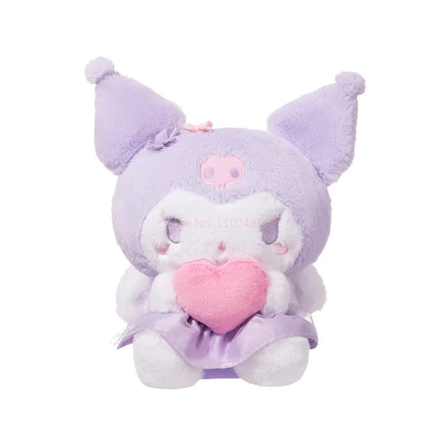 35cm Sanrio Kuromi Plushie Angel Wings Hold Love plush toy - My Store