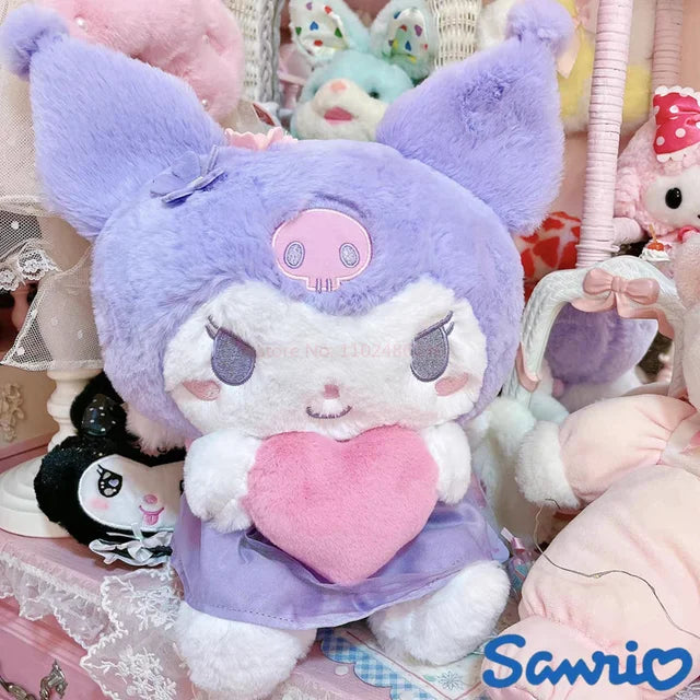 35cm Sanrio Kuromi Plushie Angel Wings Hold Love plush toy - My Store