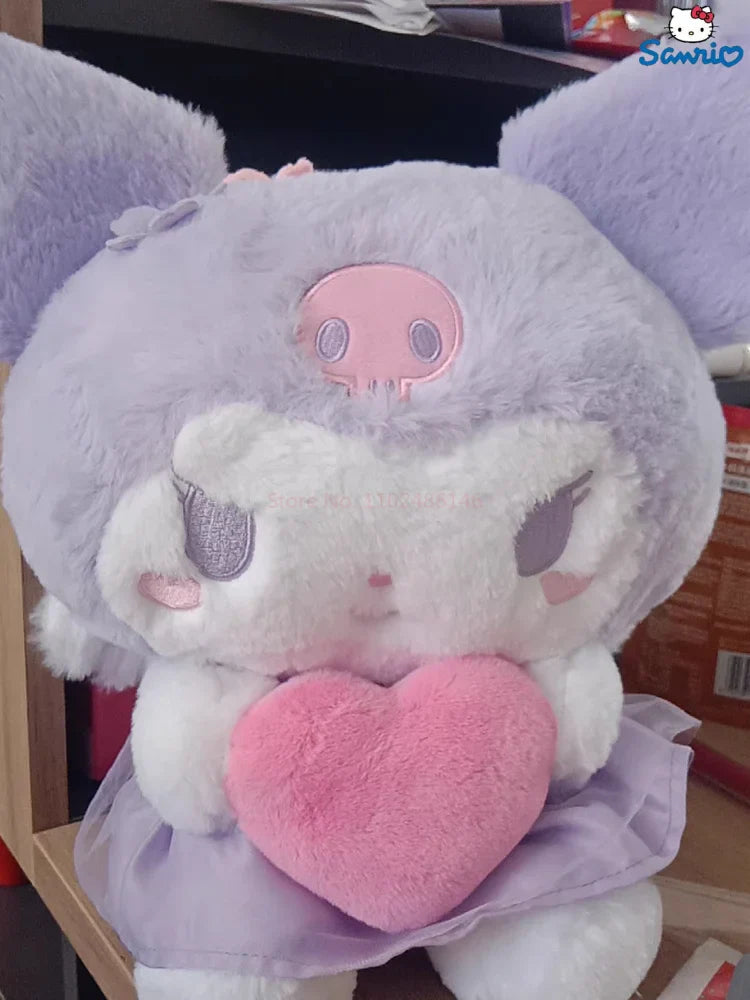 35cm Sanrio Kuromi Plushie Angel Wings Hold Love plush toy - My Store