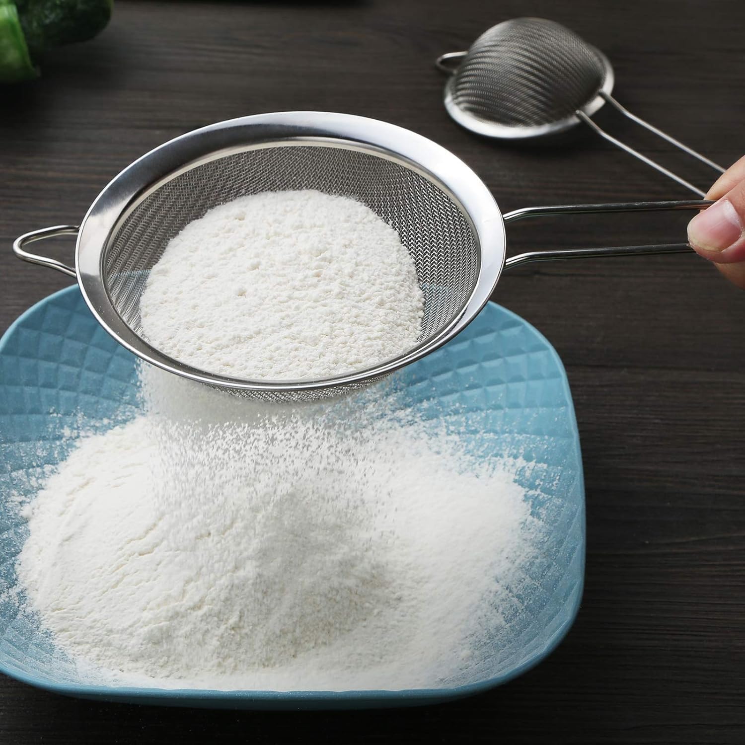 Stainless Steel Strainer Food Strainer Kitchen Mesh Filter Spoon - Homeware Discounts