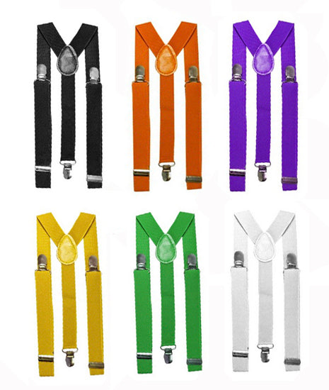 Clip-On Suspenders One Size Fully Adjustable Y Shaped Elastic Suspender Braces Clips - My Store