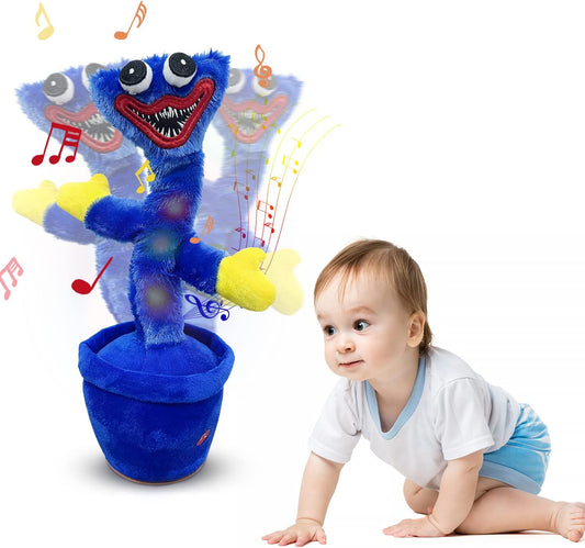 30CM Huggy Wuggy Christmas Dancing Singing  Cactus Toy Decoration Ornament - Homeware Discounts