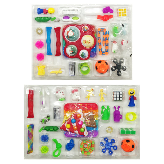Fidget Toy Advent Christmas Calender Xmas Pop it Simple Dimple Gift Toys - Homeware Discounts