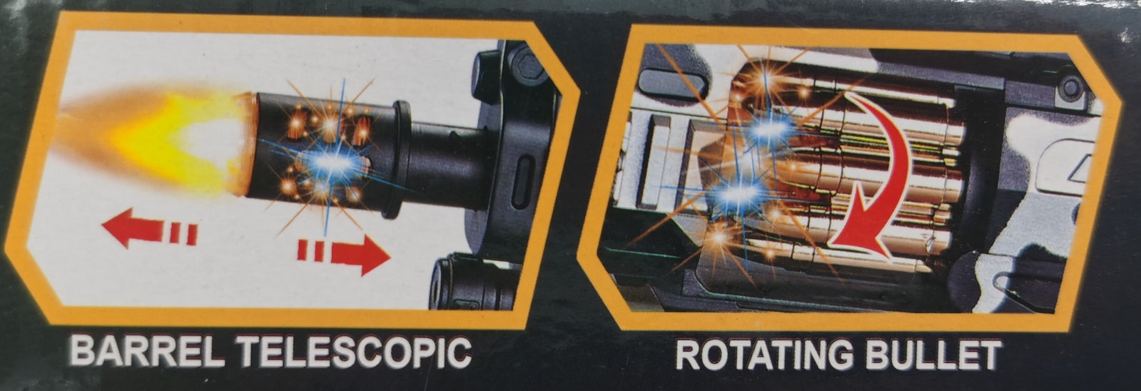 Toy Machine Gun Electronic Sound Light Vibration Toy Assault rifle Electric with Sound Light - Homeware Discounts