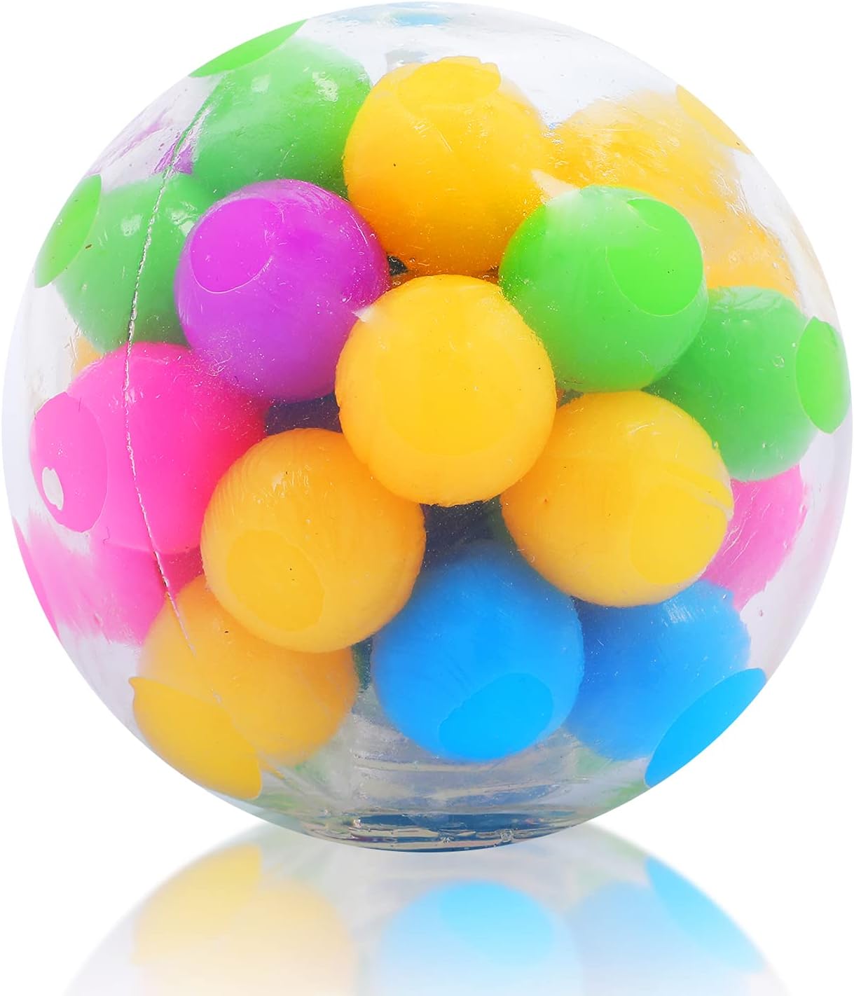 Sensory Squishy Fidget Balls Stress Relief Balls Spiky Toys for Kids, DNA Squeeze Balls Toys Stress Ball Sensory - Homeware Discounts