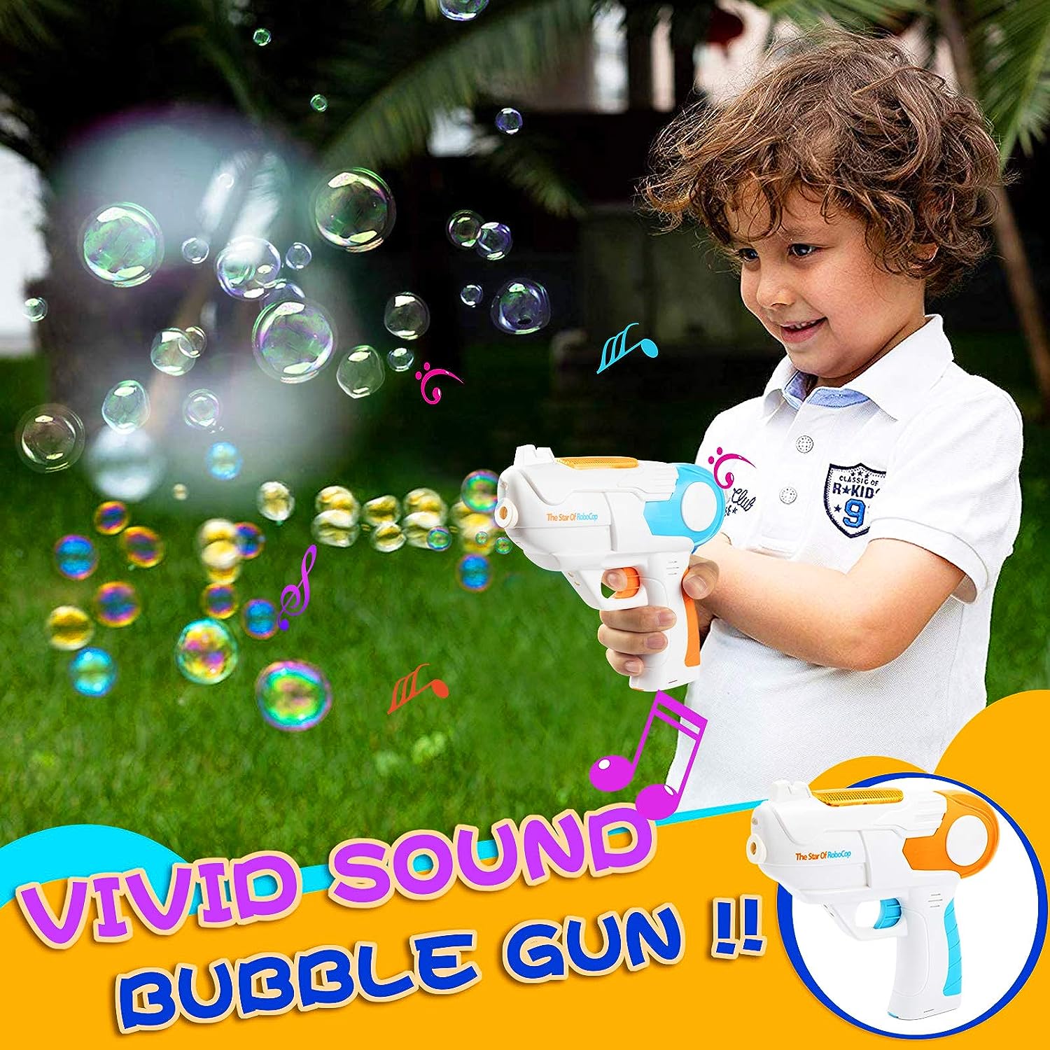 1 Pack 20cm Bubble Gun with Two Bubble Bottles Bubble Maker Blower Blaster AU - Homeware Discounts