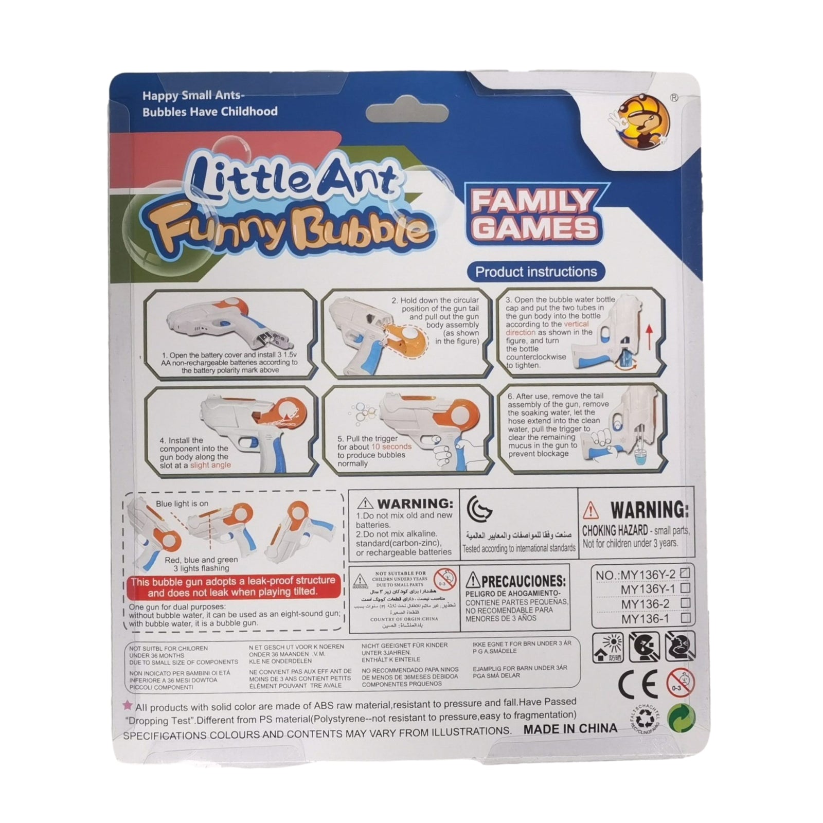 1 Pack 20cm Bubble Gun with Two Bubble Bottles Bubble Maker Blower Blaster AU - Homeware Discounts