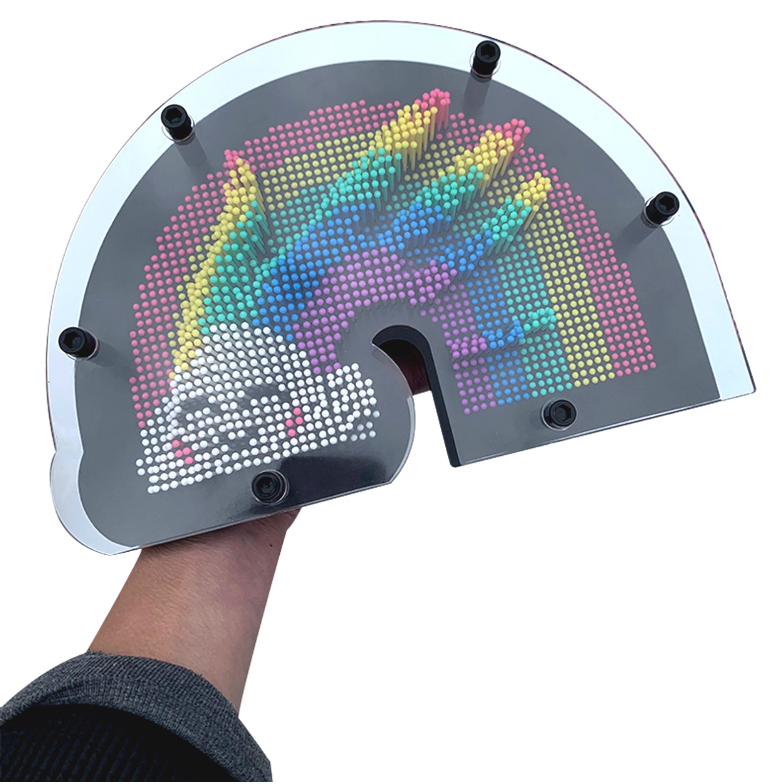 3D Pin Art Sulpture Butterfly Rainbow Classic Vintage Toy Multicolour Fidget - Homeware Discounts