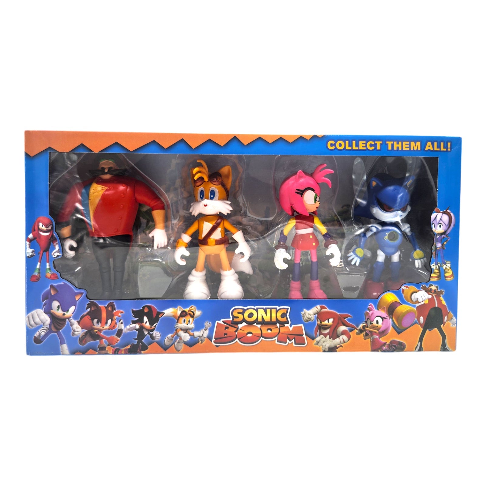 12CM Sonic The Hedgehog Action Figure Playset Figurine Sonic Tails Amy Rose Doctor Eggman - Homeware Discounts