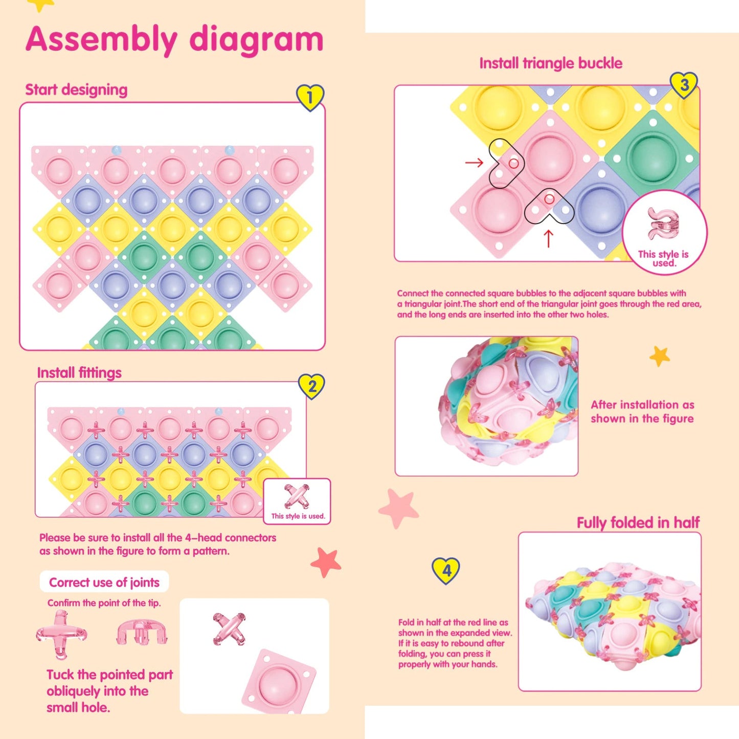 15CM DIY Fidget Bag Fidget Toy Sensory Educational Kids Toy Girls Bag - Homeware Discounts