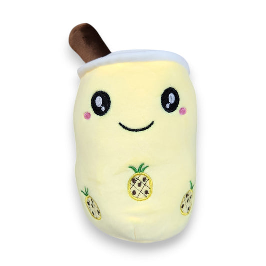 20cm Bubble Tea Boba Plush Pillow Drink Plush Soft Toy Plushie - Yellow - My Store