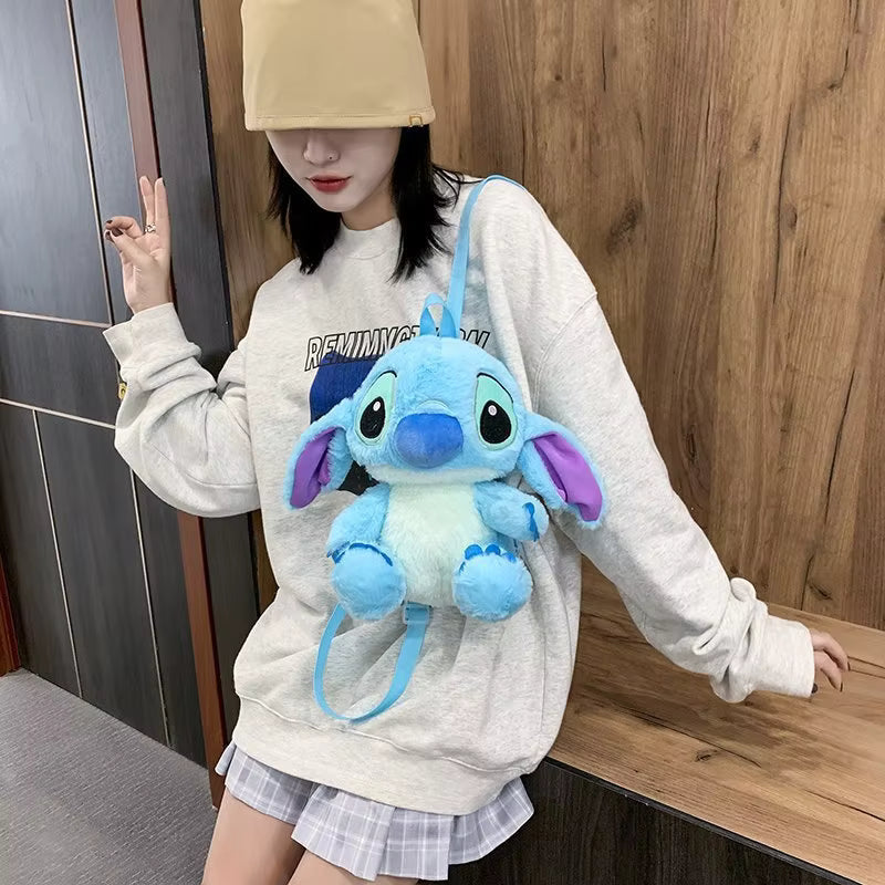 30cm Stitch Plush Backpack Kawaii Plush Messenger Bag Birthday Gift For Kids Girls - My Store