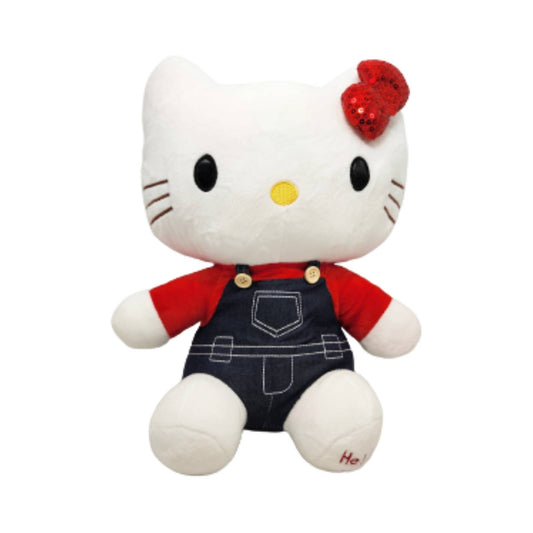 55cm Hello Kitty 'Overalls' Soft Toy - Homeware Discounts