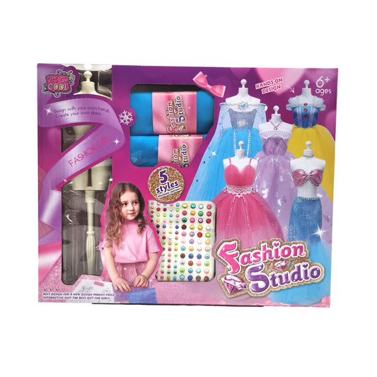 Dress Design Craft Making Kit Doll Clothing Design Diy Doll Dress Making Set Crafts Handmade Material Bag Fashion Girl's Gifts - Homeware Discounts