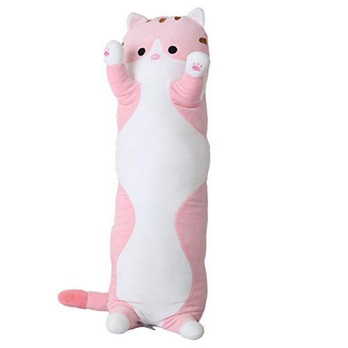 80CM Giant Long Body Pillow Soft Plush Kids Toy Dog Bunny Cow Fox Lion Stuffed Animals Kawaii Plush Cat Doll - My Store