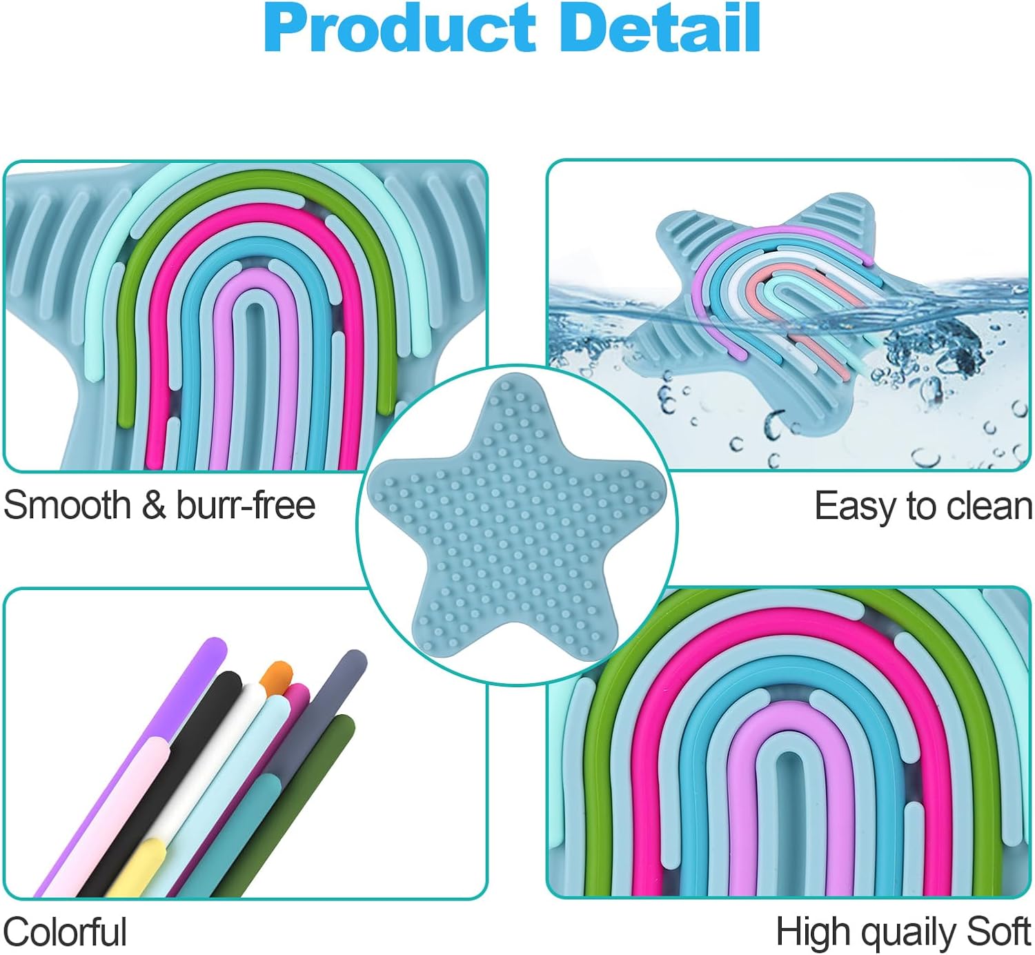 Sensory Activity Board Silicone Twist Board Anxiety Stress Relief Toy - Homeware Discounts