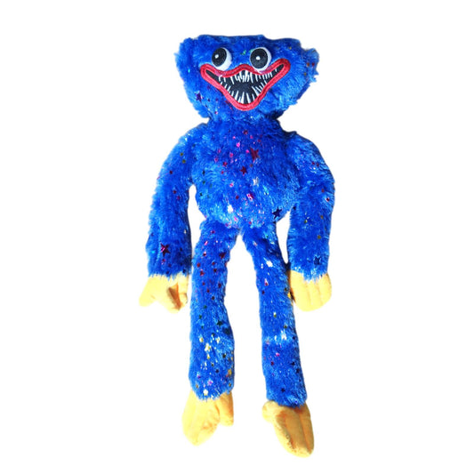 30CM Poppy Playtime Huggy Wuggy Soft Plush Toy Doll - Blue - Homeware Discounts